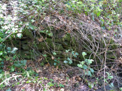 Coed Mamgu level retaining wall, Pont-y-waun, May 2013